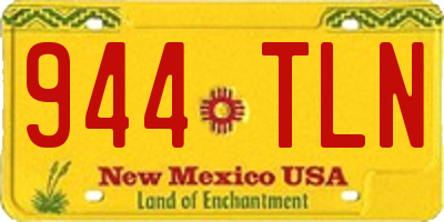 NM license plate 944TLN
