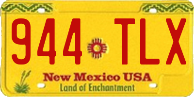 NM license plate 944TLX