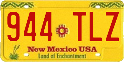 NM license plate 944TLZ