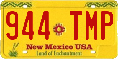 NM license plate 944TMP