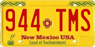 NM license plate 944TMS