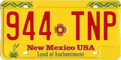 NM license plate 944TNP