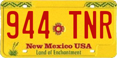 NM license plate 944TNR