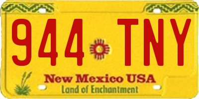 NM license plate 944TNY