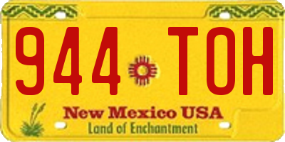 NM license plate 944TOH