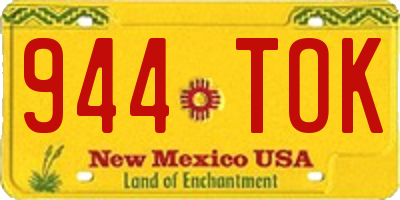 NM license plate 944TOK
