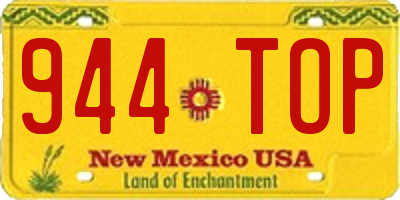 NM license plate 944TOP