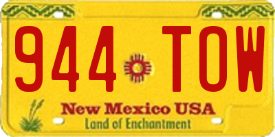 NM license plate 944TOW