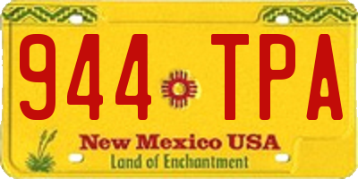 NM license plate 944TPA