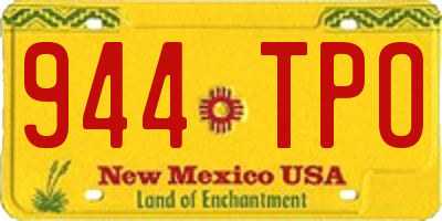 NM license plate 944TPO