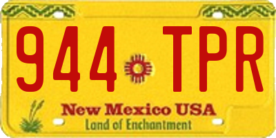 NM license plate 944TPR