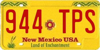 NM license plate 944TPS
