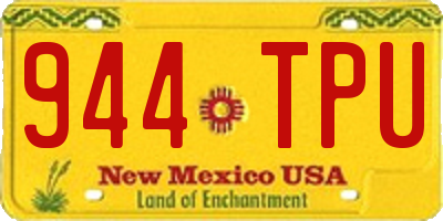NM license plate 944TPU