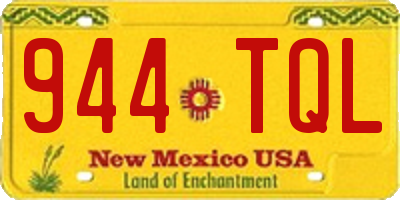 NM license plate 944TQL