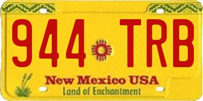NM license plate 944TRB