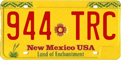 NM license plate 944TRC