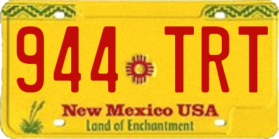 NM license plate 944TRT