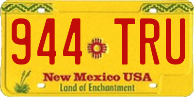 NM license plate 944TRU