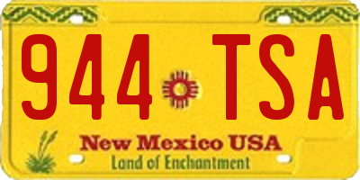 NM license plate 944TSA