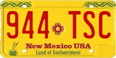 NM license plate 944TSC