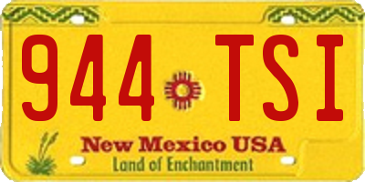NM license plate 944TSI