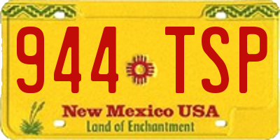 NM license plate 944TSP