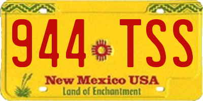 NM license plate 944TSS