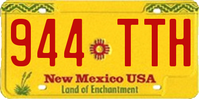 NM license plate 944TTH