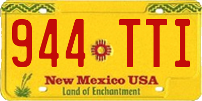 NM license plate 944TTI
