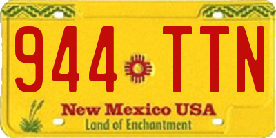 NM license plate 944TTN