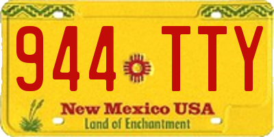 NM license plate 944TTY
