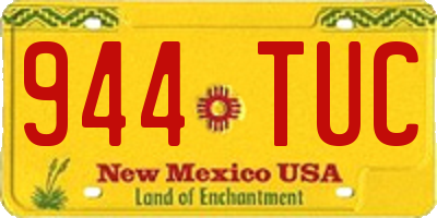 NM license plate 944TUC