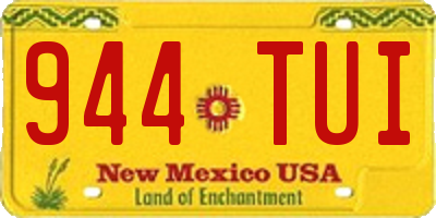 NM license plate 944TUI