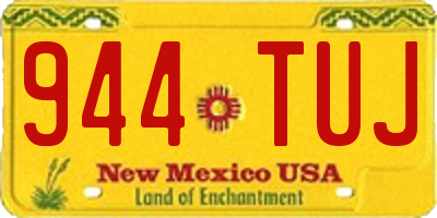 NM license plate 944TUJ