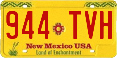 NM license plate 944TVH