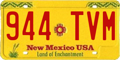 NM license plate 944TVM