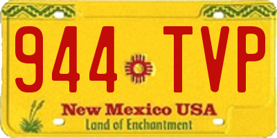 NM license plate 944TVP
