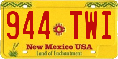 NM license plate 944TWI