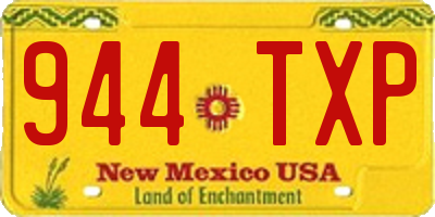 NM license plate 944TXP