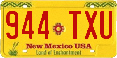 NM license plate 944TXU