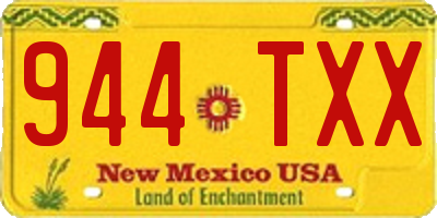 NM license plate 944TXX