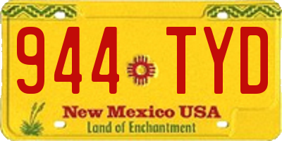 NM license plate 944TYD