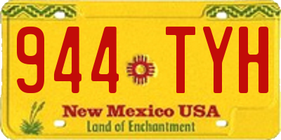 NM license plate 944TYH