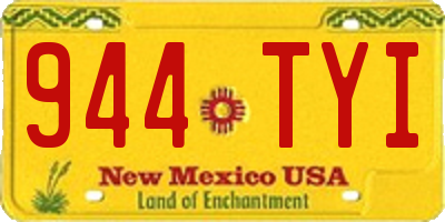 NM license plate 944TYI