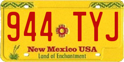 NM license plate 944TYJ