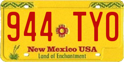 NM license plate 944TYO