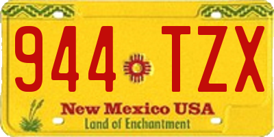 NM license plate 944TZX