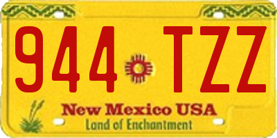 NM license plate 944TZZ