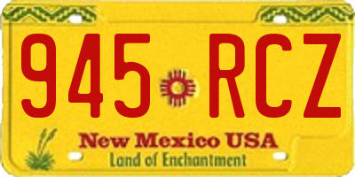 NM license plate 945RCZ