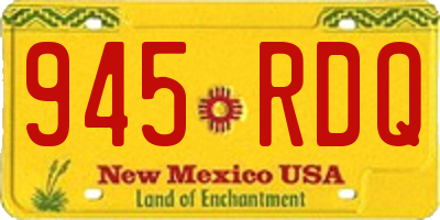 NM license plate 945RDQ